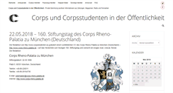 Desktop Screenshot of corpsstudenten.eu