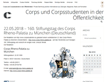 Tablet Screenshot of corpsstudenten.eu